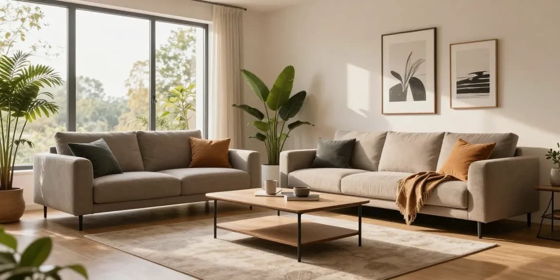 Entdecke modernes Wohnzimmerdesign mit stilvollen Möbeln und lebendiger Dekoration für Möbel online bestellen.