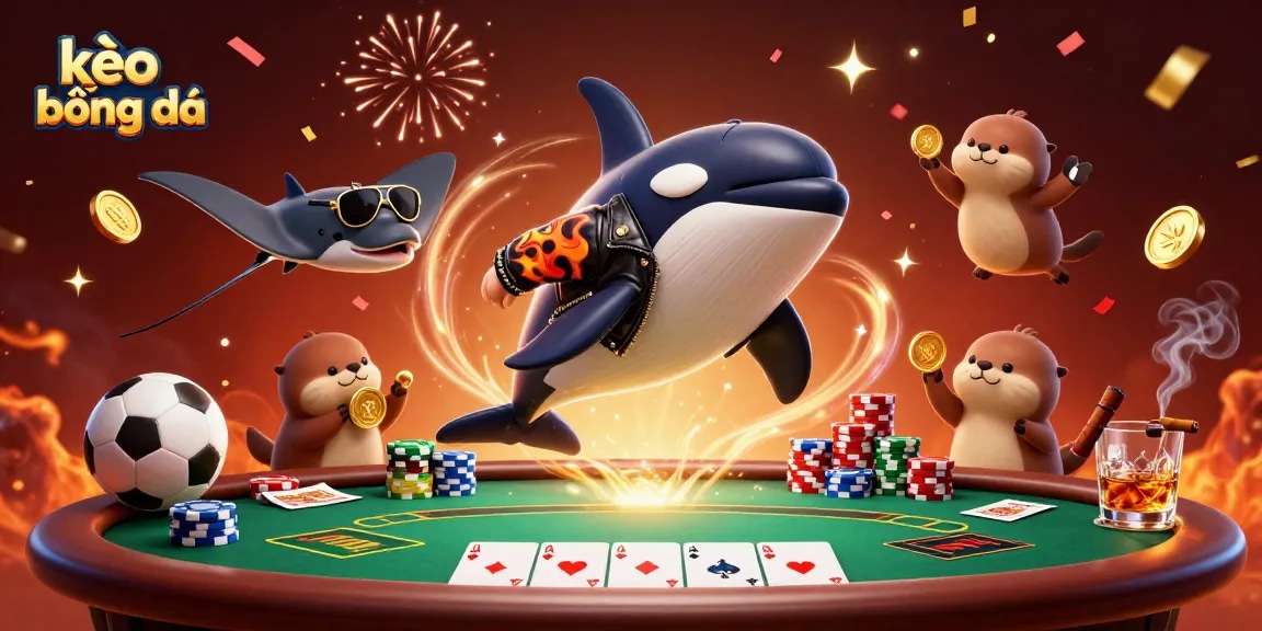Engaging kèo bóng đá illustration showcasing sports betting elements with vibrant characters and action.