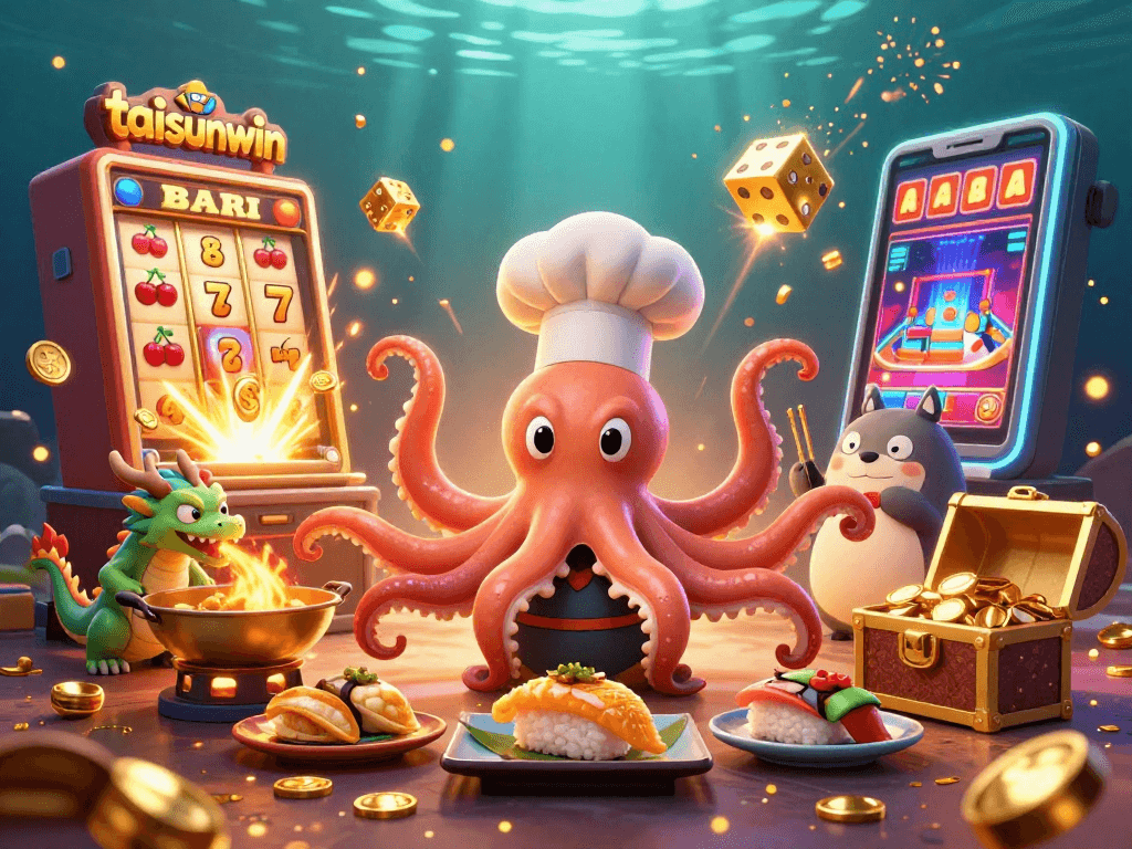 Taisunwin elevates the gaming experience with vibrant animations of slot machines and characters.