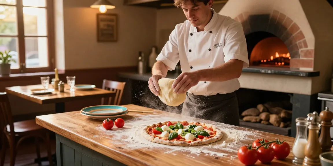 Experience authentic Italian pizza-making at Pizzeria Madera with pg soft ingredients and a warm ambiance.