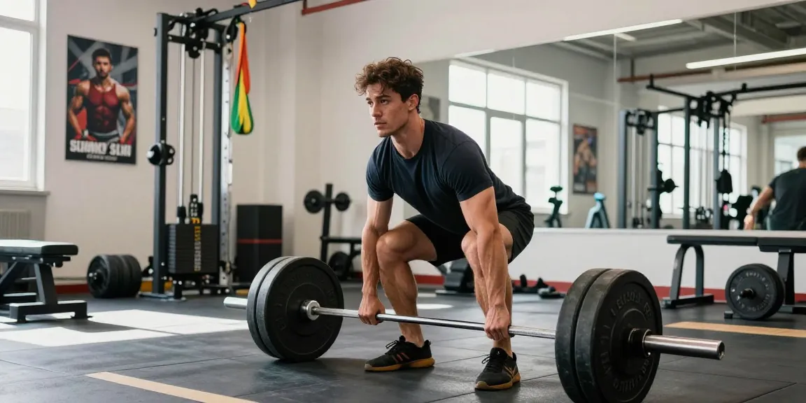 Anabolika Shop für Bodybuilder, die im Fitnessstudio trainieren und schwere Gewichte heben.