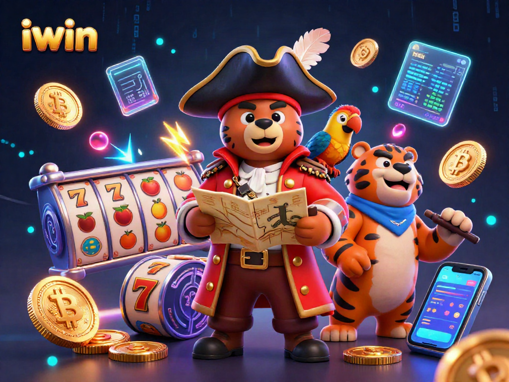 iwin pirates embark on a thrilling jackpot adventure in this vibrant casino illustration