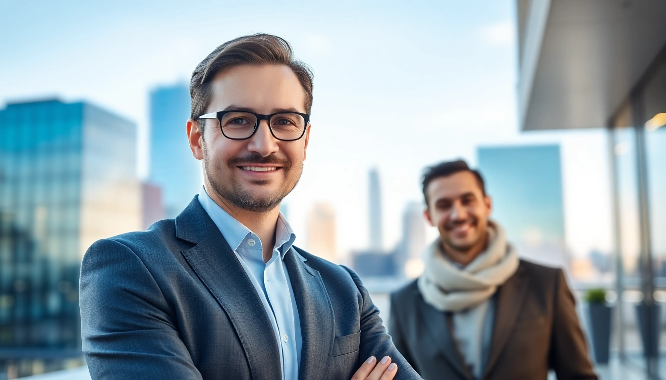 Immobilienmakler Frankfurt Dornbusch berät ein Paar professionell in der Stadtmitte.