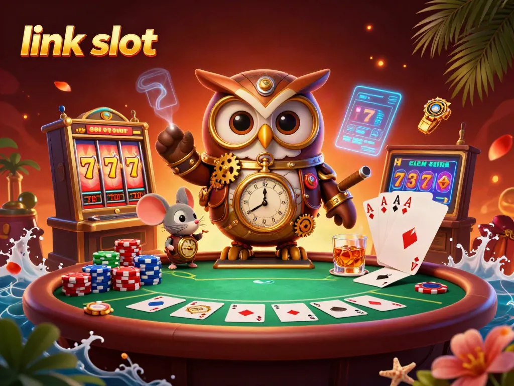 Experience exciting gameplay at link slot with vibrant casino elements bringing slots to life.