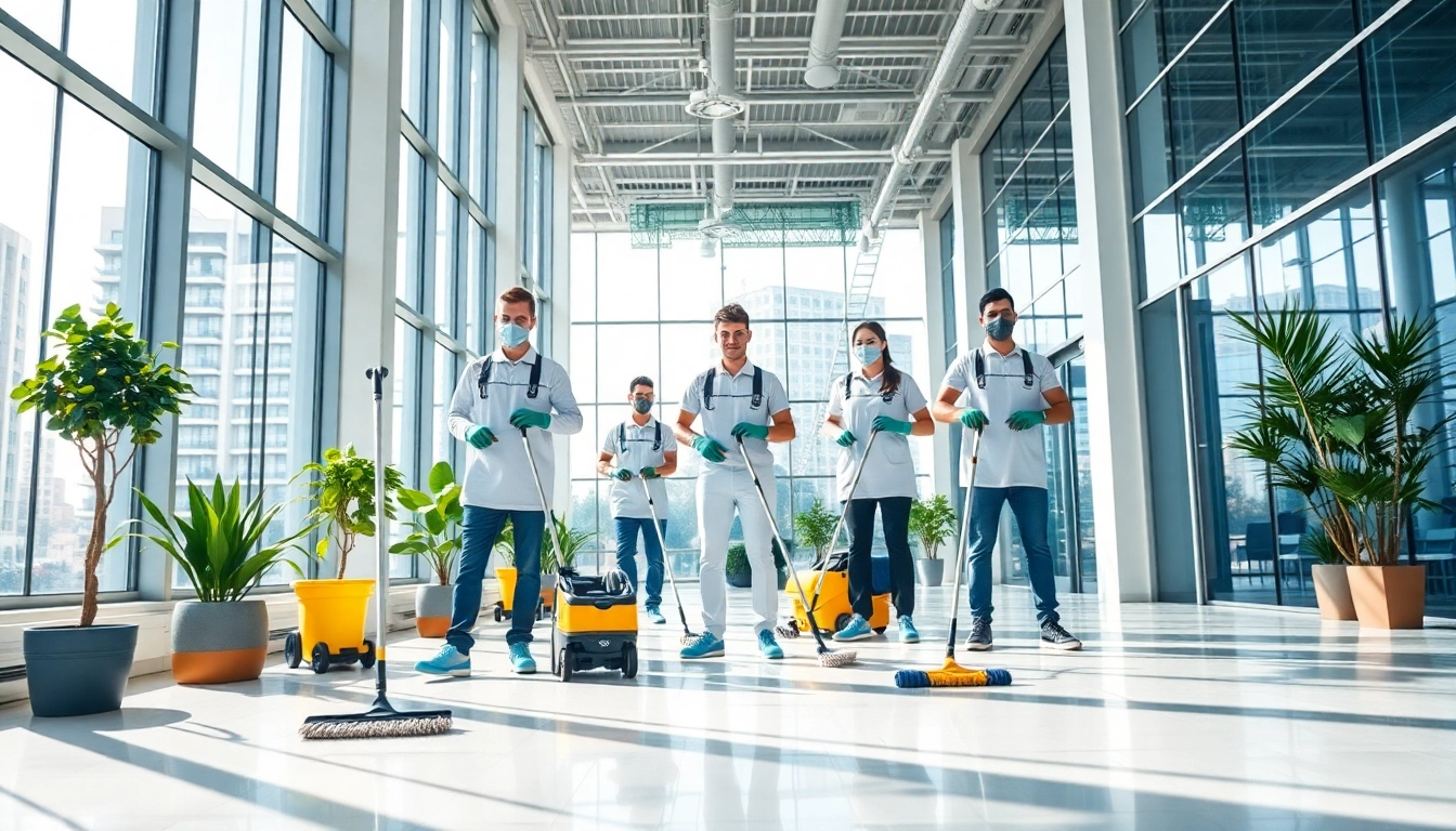 Effiziente gebaeudereinigung berlin durch professionelles Reinigungsteam in modernen Büros.