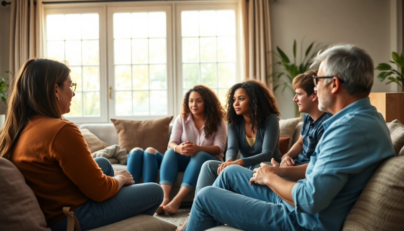 Mental health awareness promotes understanding and empathy among participants in a therapy session.