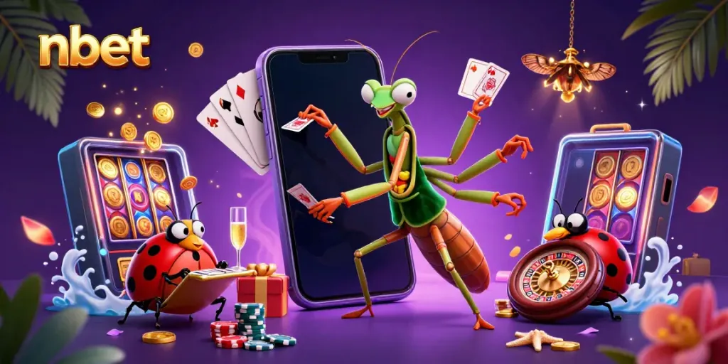 Experience thrilling gameplay at nbet casino with colorful slot games and animated characters.