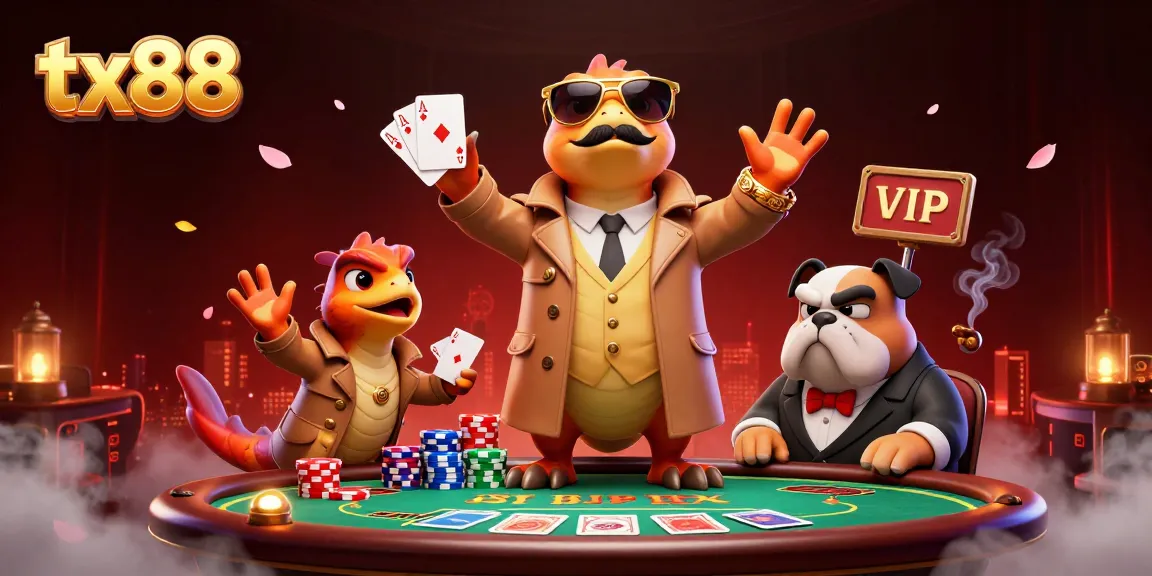 Experience thrilling gaming with tx88 as raptors in a trench coat attempt VIP entry!