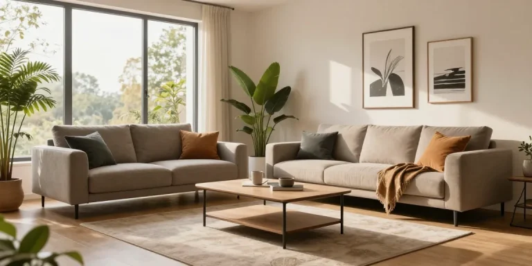 Entdecke modernes Wohnzimmerdesign mit stilvollen Möbeln und lebendiger Dekoration für Möbel online bestellen.